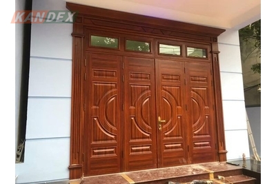 Mẫu cửa thép vân gỗ 4 cánh có những loại nào?