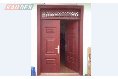 Mẫu cửa thép vân gỗ 2 cánh mua ở đâu uy tín, chất lượng?