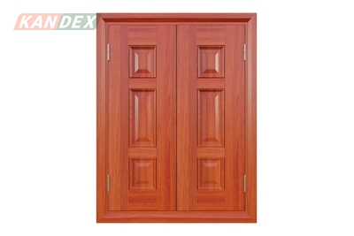 Mẫu cửa sổ thép vân gỗ đẹp, sang dành cho chung cư, xem ngay!