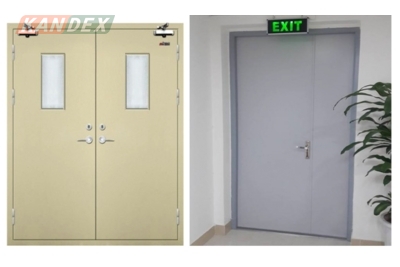 Cửa thoát hiểm 2 cánh phù hợp với những công trình nào?