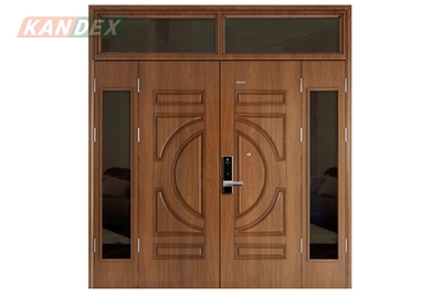 Cửa thép vân gỗ 4 cánh – Nói không với gỉ sét và mục nát