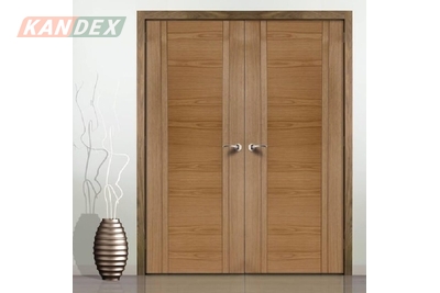 Cửa thép vân gỗ 2 cánh thích hợp lắp đặt khu tại chung cư
