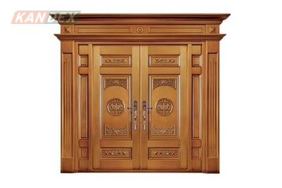 Cửa thép vân gỗ 4 cánh thiết kế dành dành cho khách sạn