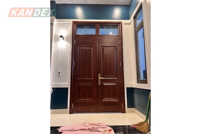 Cửa thép vân gỗ có thể lắp khóa điện tử hay không? Xem ngay!