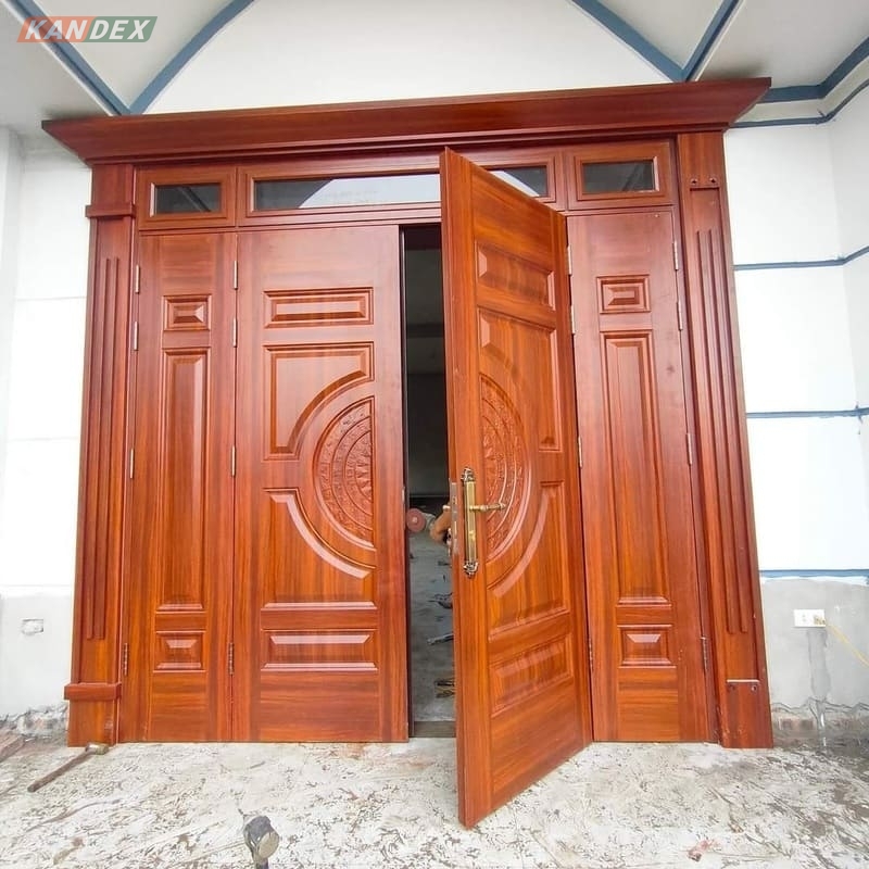 Cửa Thép Sơn Tĩnh Điện Vân Gỗ - 3+ Lưu Ý Xây Ô Chờ Chuẩn