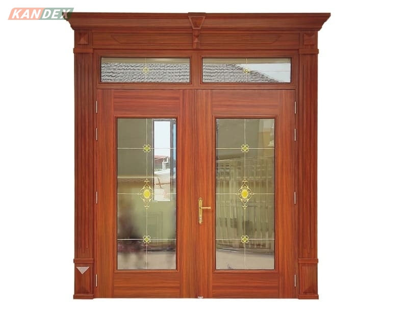 Cửa Thép Vân Gỗ Kính - Kích Thước Lỗ Ban Cửa Chính 