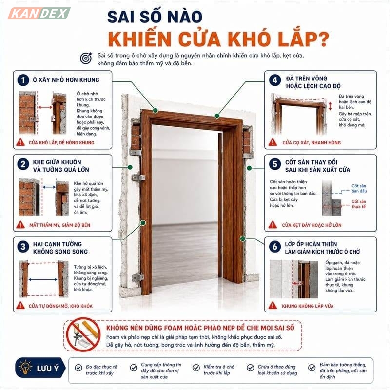 Khuôn Cửa Thép Vân Gỗ Chừa Ô Xây Bao Nhiêu Là Chuẩn?