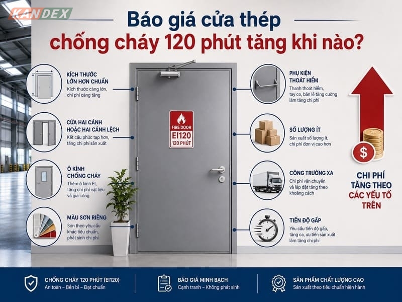 Báo Giá Cửa Thép Chống Cháy 120 Phút(EI120) Mới Nhất 2026