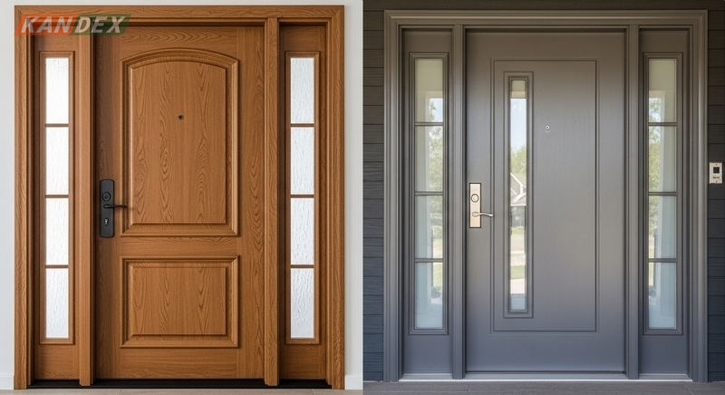 Cửa Thép Vân Gỗ Kính Nên Chọn Kính 8 Hay 10mm?