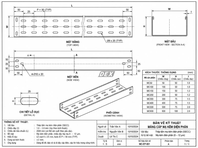 Máng Cáp Mạ Kẽm Điện Phân Đạt Chuẩn ISO 9001:2015, Giá Tốt