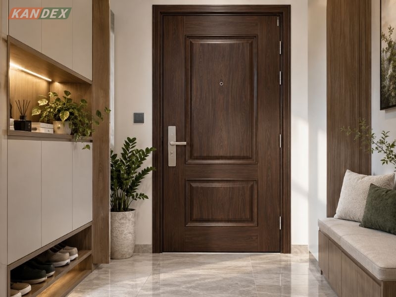 Cửa Thép Giả Gỗ - Cách Chọn Chiều Mở Không Vướng Nội Thất